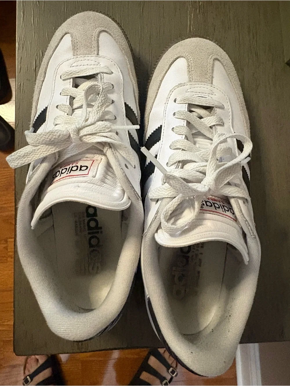 Adidas Samba Men's White Black Classic Sneakers
